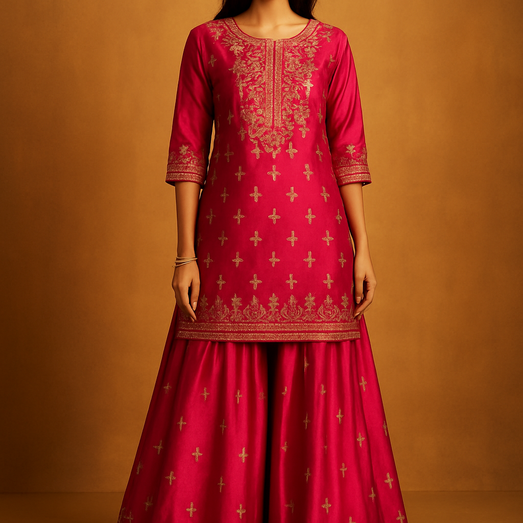 Silk Sharara Set